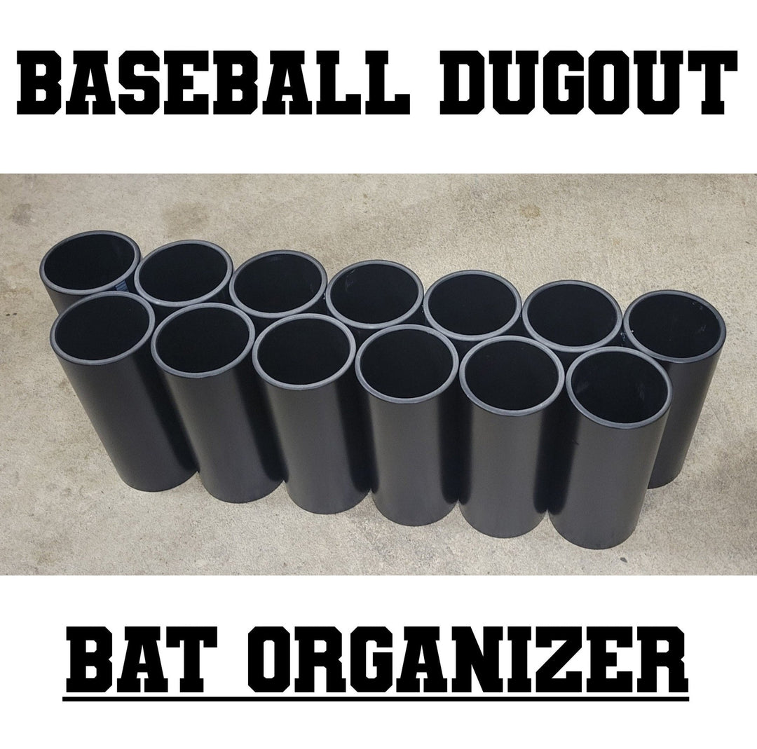 BatStow Dugout: No - Assembly 13 Baseball & Softball Bat Stand – Stow, Go, Display Anywhere - Stickstow