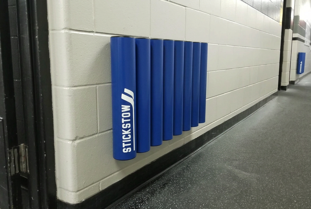 Blue rack retry with flat square-cut tops