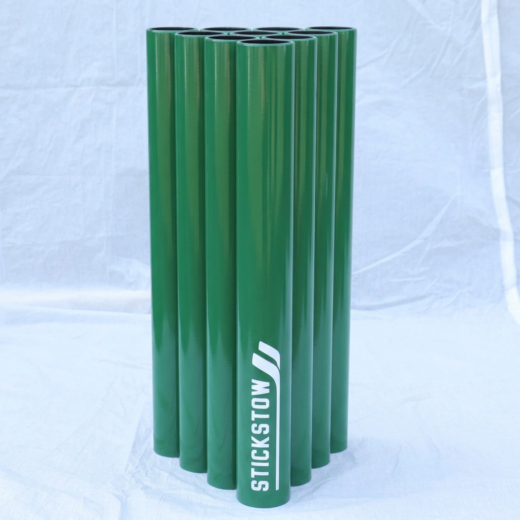 Green compact hockey stick holder