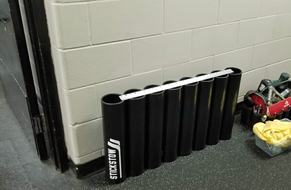 Hockey Stick Storage Rack that easily holds (30+) Wall Mounted locker room tough - Stickstow