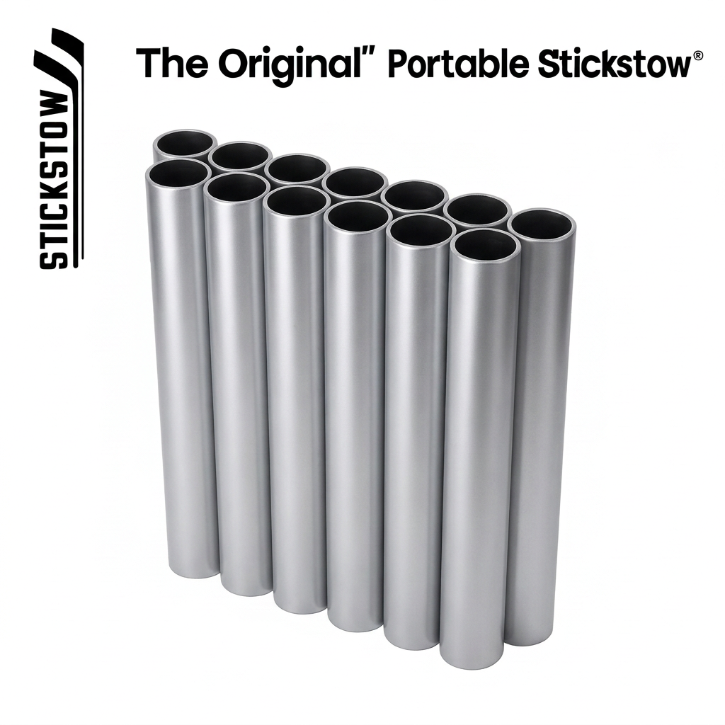 Silver Stickstow Original hockey stick organizer