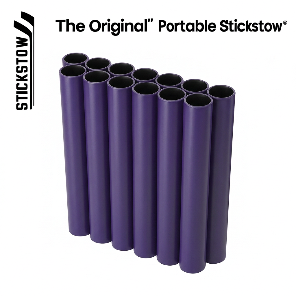 Purple Stickstow Original hockey stick organizer