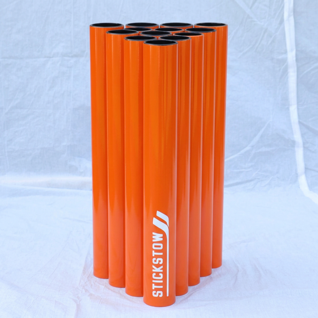 Orange compact hockey stick holder