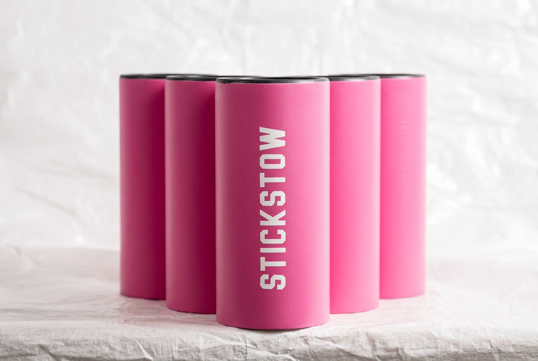 Pink baseball bat holder