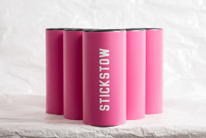 Pink baseball bat holder