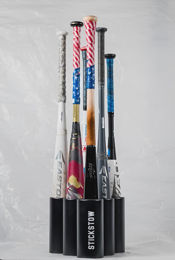 BatStow 6-Bat Free-Standing Baseball & Softball Bat Rack – Trusted by MLB & D1