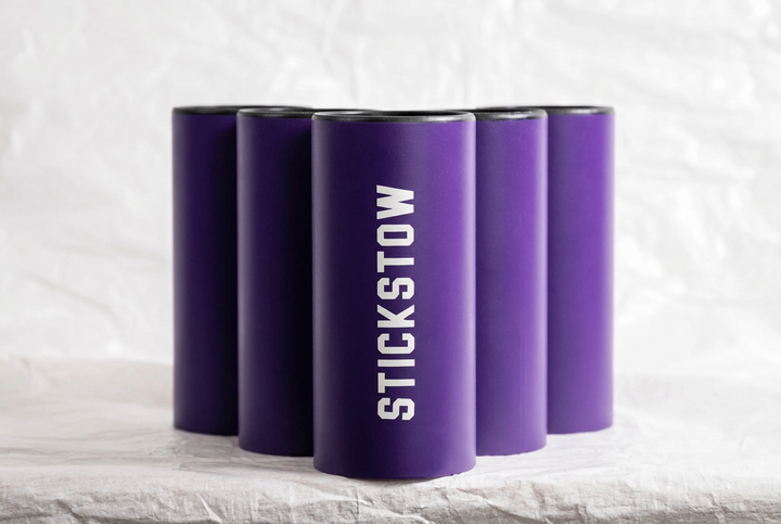 Purple baseball bat holder