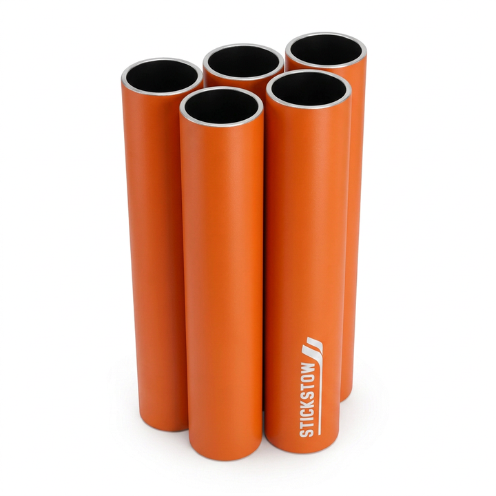Revised orange hockey stick rack