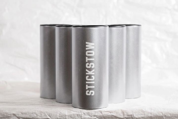 Silver baseball bat holder