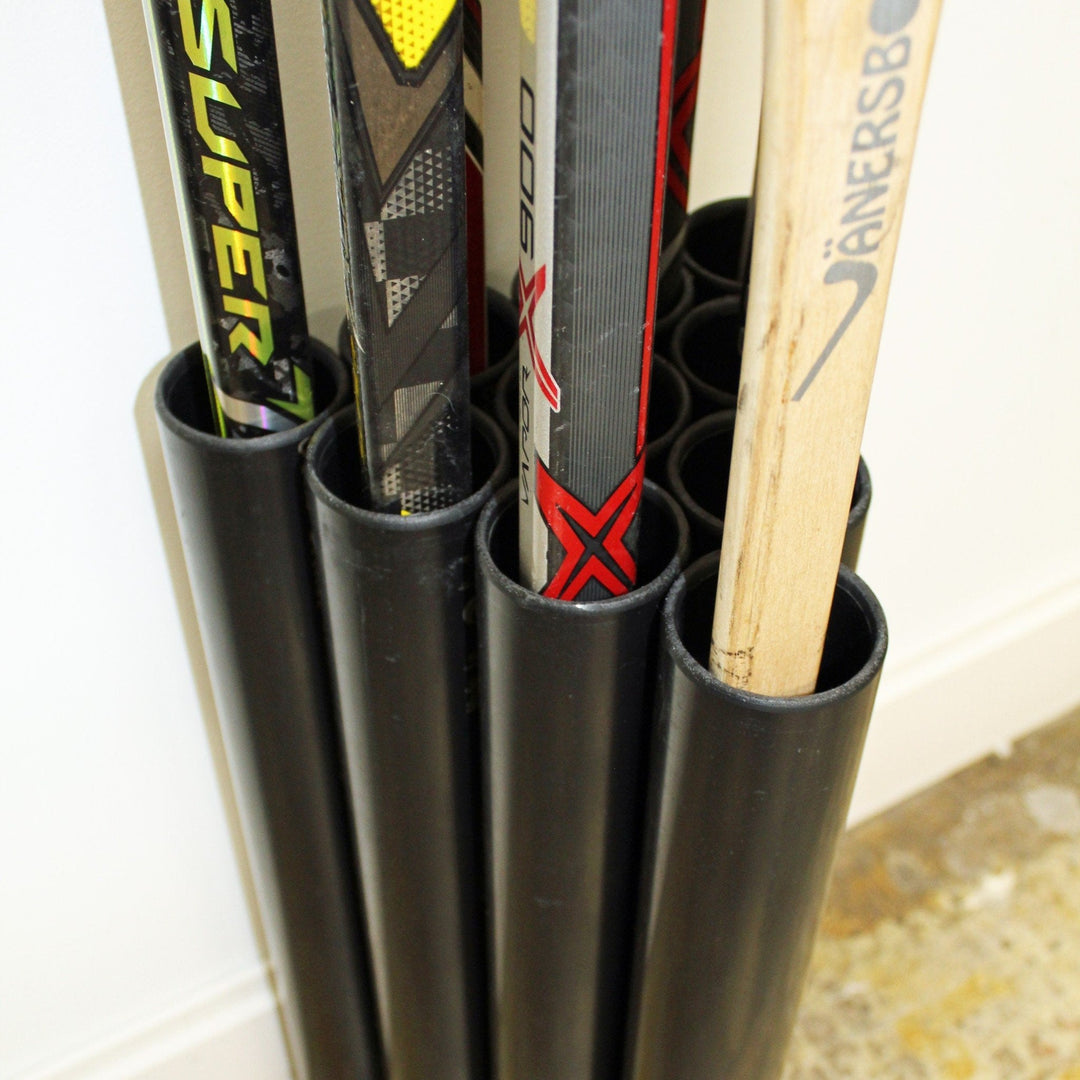Stickstow #10: Compact Hockey Stick Holder for 1 - 2 Players - Stickstow