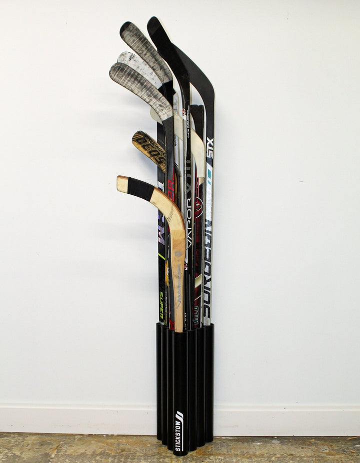 Stickstow #10: Compact Hockey Stick Holder for 1 - 2 Players - Stickstow